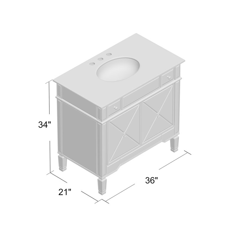 Jiya 36" Single Bathroom Vanity Set & Reviews Joss & Main